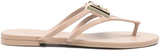 26SS 돌체앤가바나 러버 비치웨어 슬라이드 CW2418AY8178B185 PINK