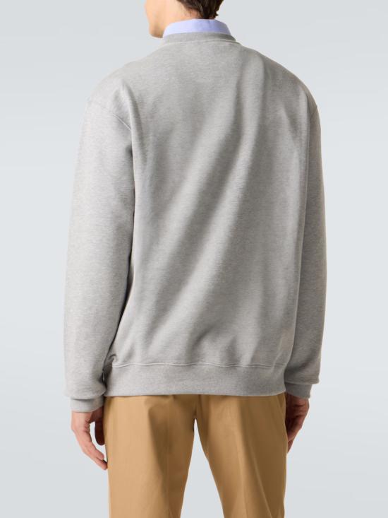 26SS 구찌 프린트 디테일 코튼 저지 스웨트셔츠 848737 XJHOK1056 Grey - GUCCI