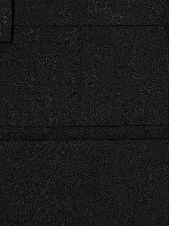26SS 구찌 GG 울 팬츠 864053 ZAUUC1000 Black - GUCCI