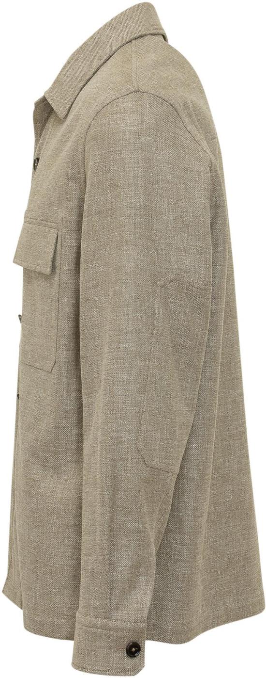 26SS 에르메네질도제냐 긴팔 셔츠 UHV22A3SOT6BV04 TAUPE - ERMENEGILDO ZEGNA