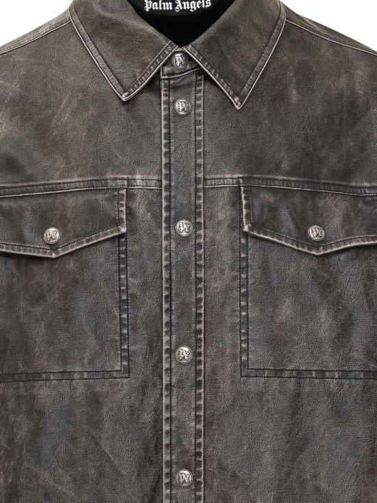 25FW 팜앤젤스 긴팔 셔츠 PMJE015F25FAB0010710 DONKERGREY - PALM ANGELS