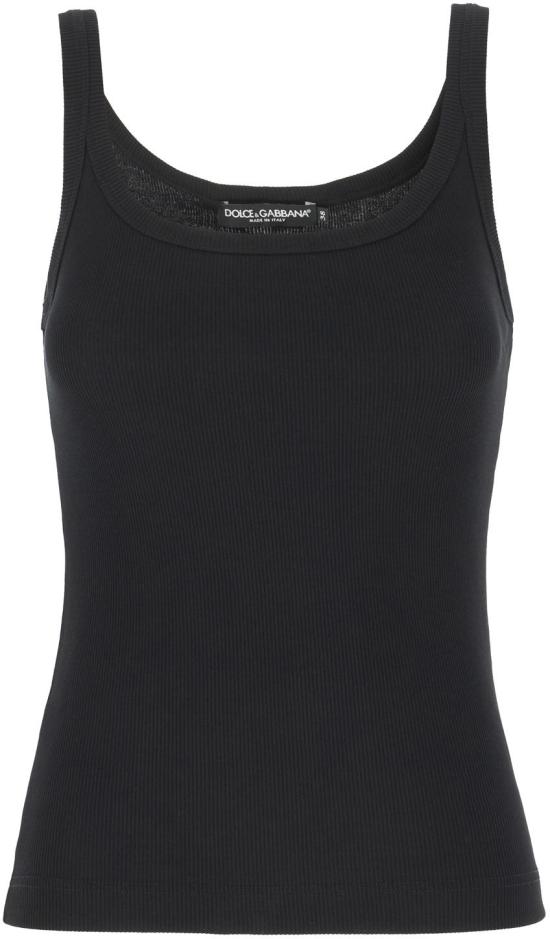 25FW 돌체앤가바나 파인 립 코튼 싱글렛 F8U09TFU7AVN0000 BLACK