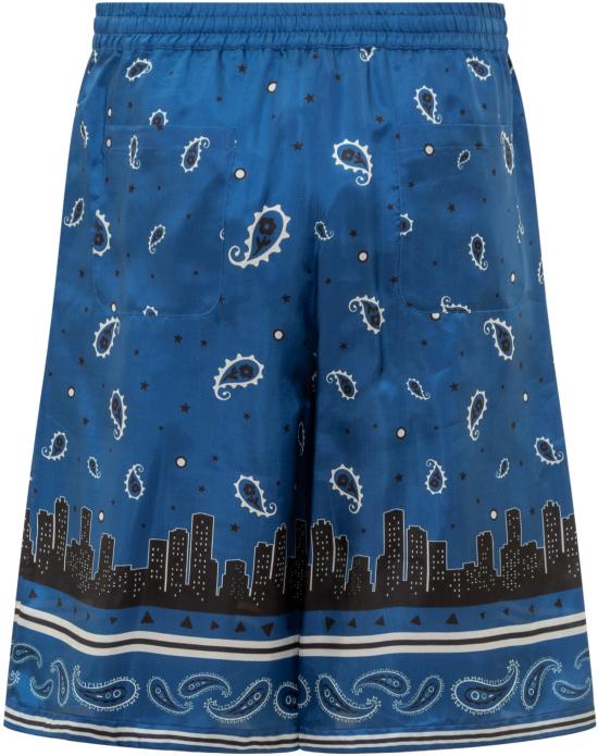 오프화이트 숏팬츠 OMCB092S24FAB0014600 BLUE - OFF WHITE