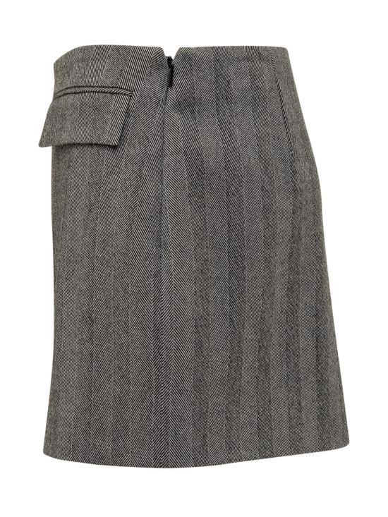25FW 살바토레 페라가모 숏 스커트 13H668788274602 GREY - SALVATORE FERRAGAMO