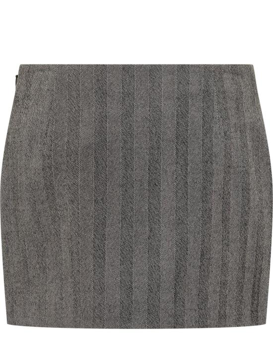25FW 살바토레 페라가모 숏 스커트 13H668788274602 GREY - SALVATORE FERRAGAMO