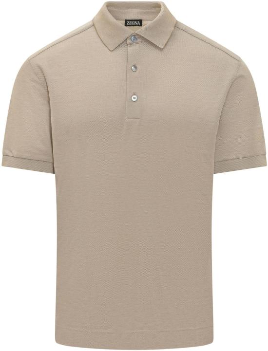 26SS 에르메네질도제냐 폴로 티셔츠 UH341A3H786N03 BEIGE