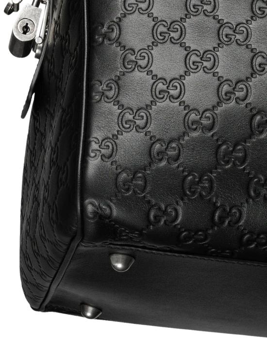 26SS 구찌 GG 엠블럼 미디움 더플백 850220 AAFOM1053 Black - GUCCI