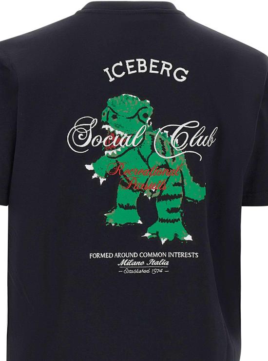 26SS 아이스 비 아이스버그 반팔 티셔츠 26EI1P0F0456325BLACK - ICE B ICEBERG