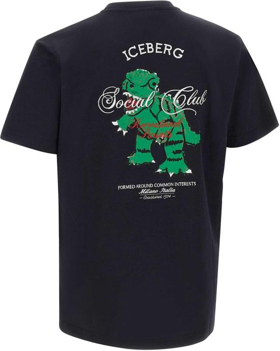 26SS 아이스 비 아이스버그 반팔 티셔츠 26EI1P0F0456325BLACK - ICE B ICEBERG