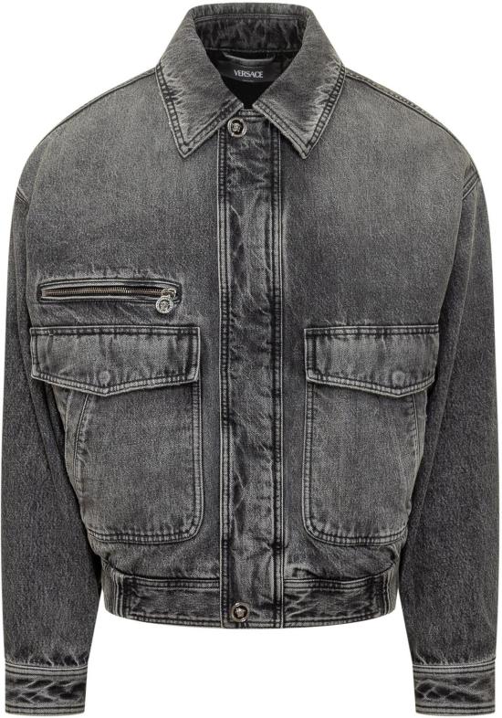 26SS 베르사체 데님 자켓 10217541A160531D980 DONKERGREY