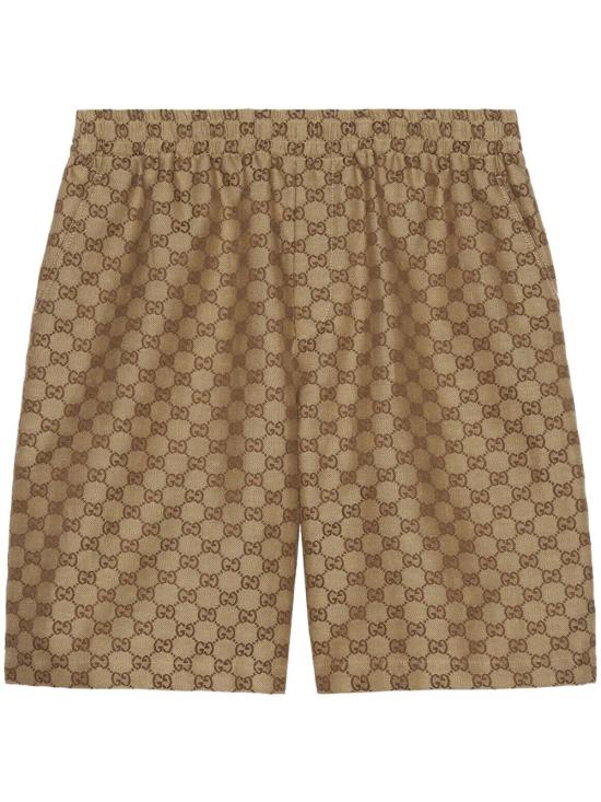 26SS 구찌 GG 슈프림 리넨 쇼츠 742781 Z8BIX2580 Beige