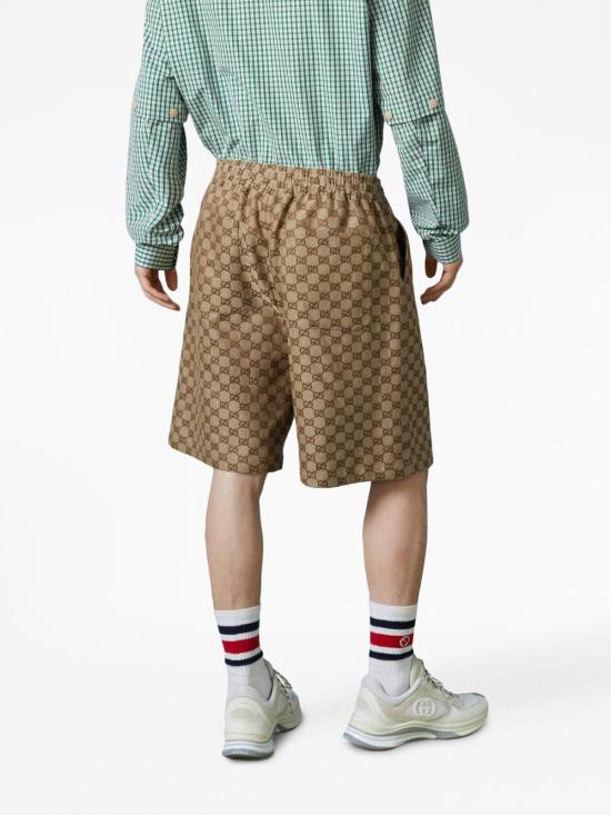 26SS 구찌 GG 슈프림 리넨 쇼츠 742781 Z8BIX2580 Beige - GUCCI