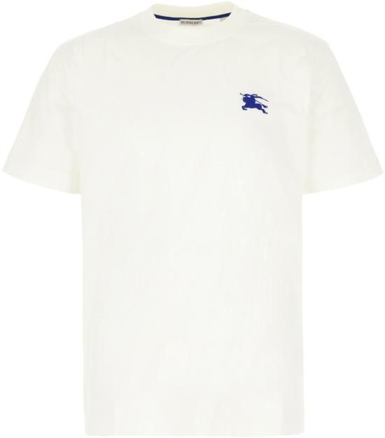 26SS 버버리 EKD 자수 코튼 티셔츠 8121704B7347 NEUTRAAL