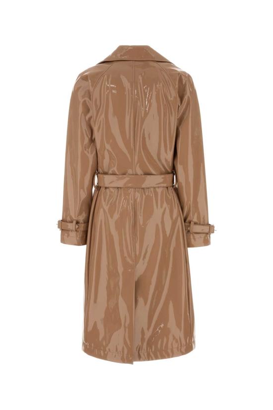 26SS 돌체앤가바나 코티드 팍스 레더 트렌치 코트 F0W3WTFUSW7 M0179 Pink - DOLCE & GABBANA