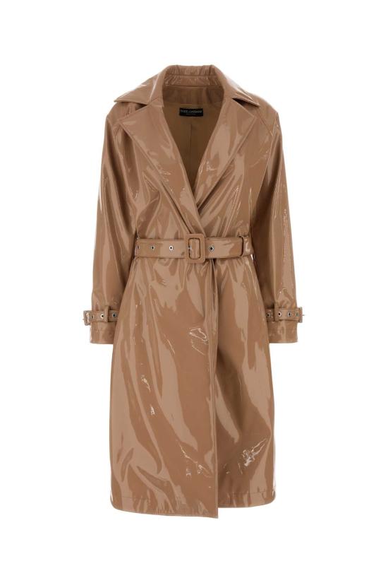 26SS 돌체앤가바나 코티드 팍스 레더 트렌치 코트 F0W3WTFUSW7 M0179 Pink