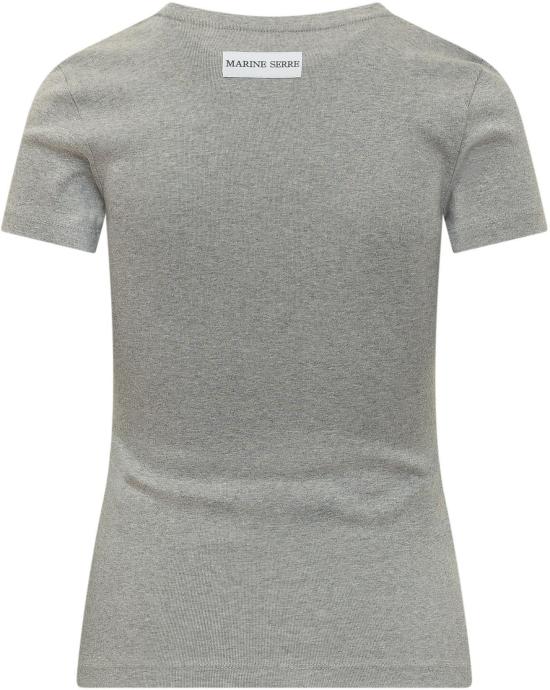 26SS 마린세르 문 로고 저지 베이비핏 티셔츠 WTT012ACJER0008GR50 LICHTGREY - MARINE SERRE
