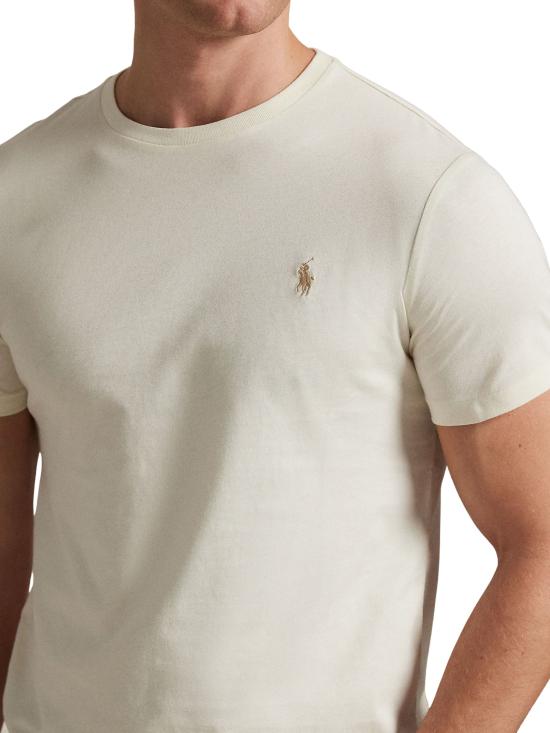 26SS 랄프 로렌 반팔 티셔츠 710671438 350 Crema - RALPH LAUREN