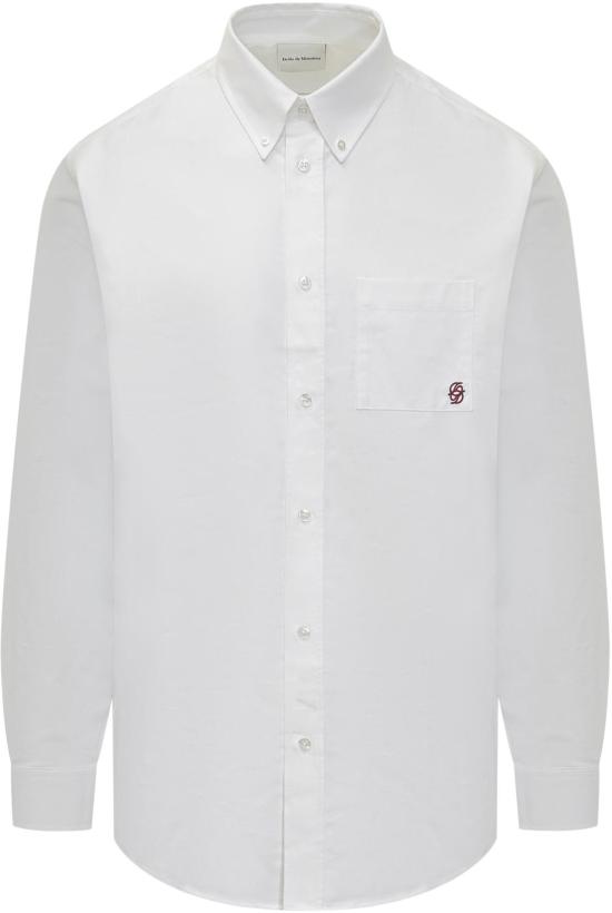 26SS 드롤드무슈 긴팔 셔츠 HSH240CO225WT WHITE