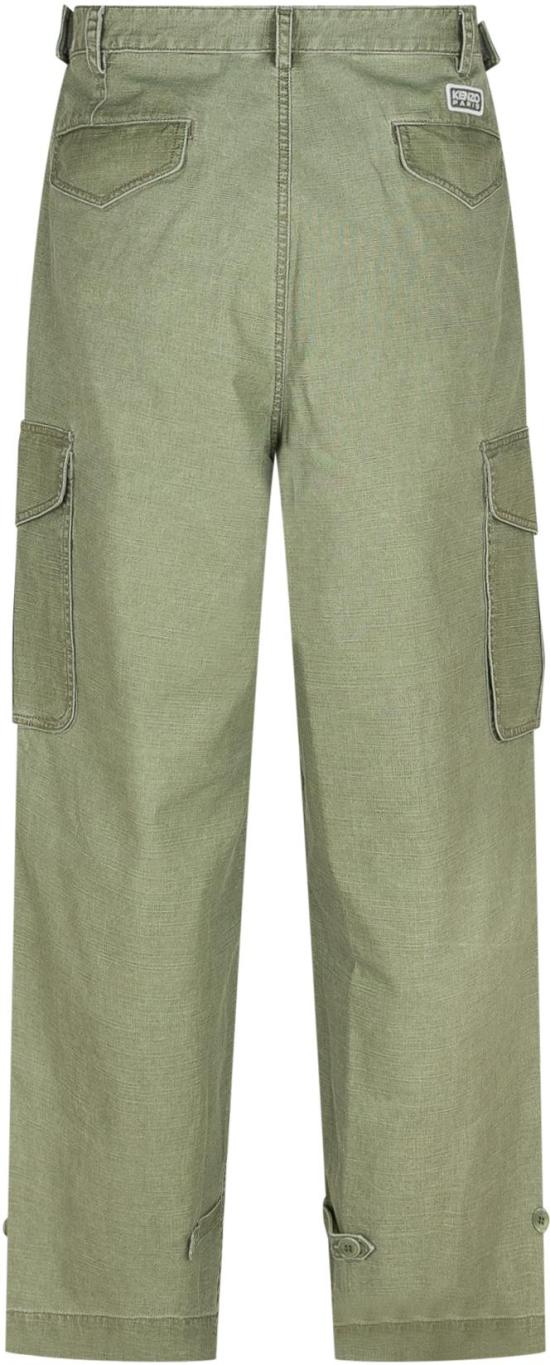 25SS 겐조 스트레이트 팬츠 FF55PA2459GD48 LIME - KENZO