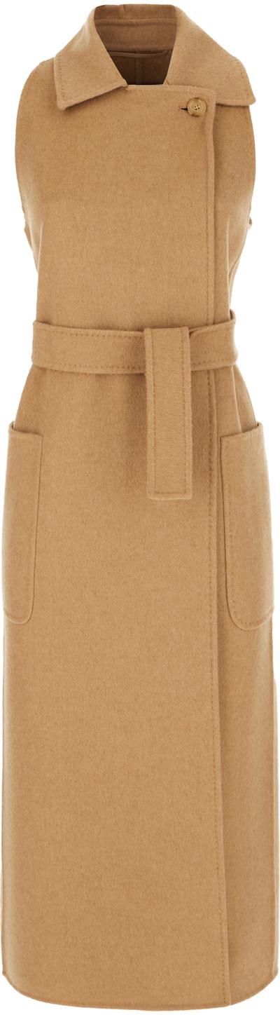 25FW 막스마라 베를리나1234 벨티드 슬리브리스 코트 BERLINA1234001 BROWN