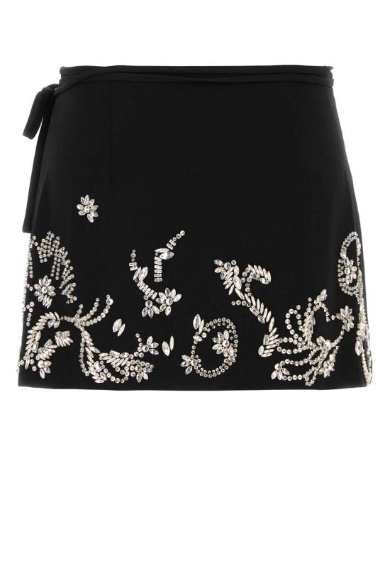 26SS 드리스 반 노튼 숏 스커트 2610106023210 900 Black - DRIES VAN NOTEN