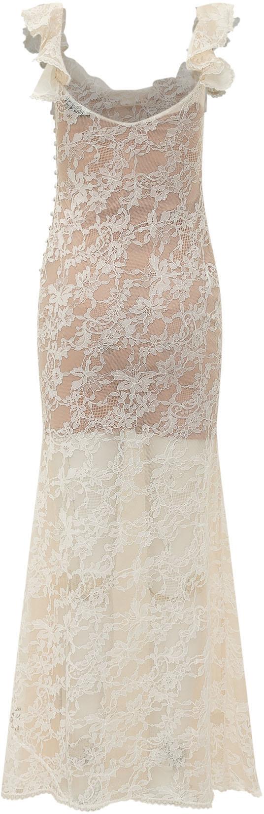 26SS 셀프 포트레이트 롱 원피스 SS26259XCCREAM WHITE - SELF PORTRAIT