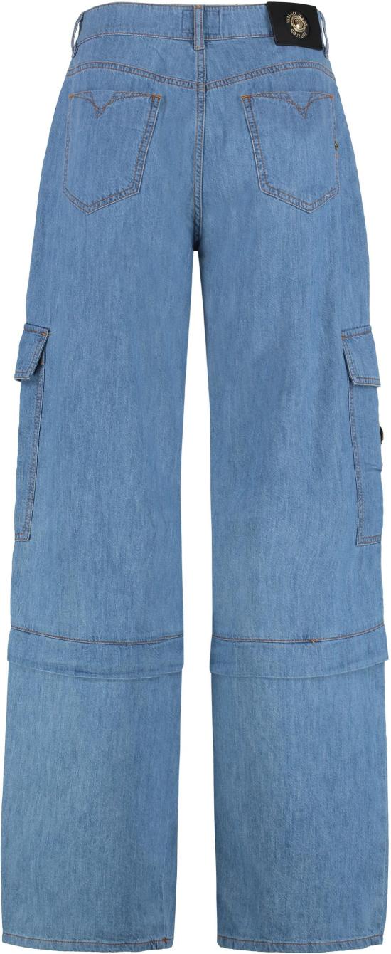 25SS 베르사체 스트레이트 팬츠 78HAB505 BLUE - VERSACE