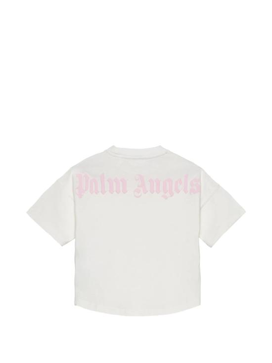 26SS [키즈] 팜앤젤스 티셔츠 PGAA001S26JER001 002 White - PALM ANGELS