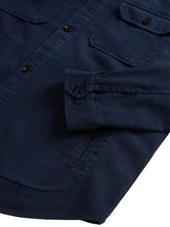 26SS 울리치 긴팔 셔츠 CFWOOS2036MR UT52883989 Blu - WOOLRICH