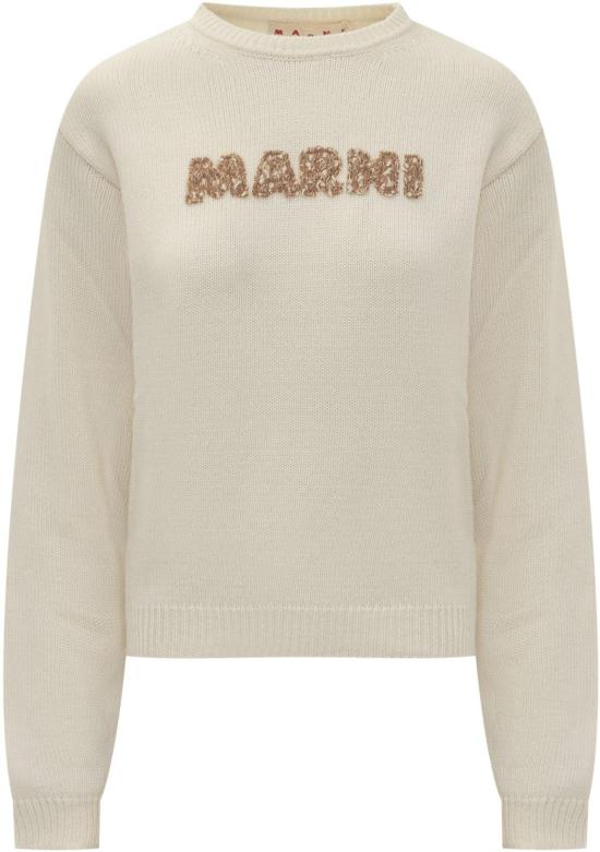 25FW 마르니 스웨터 GCMD0634Q0UFH55200W10 WHITE