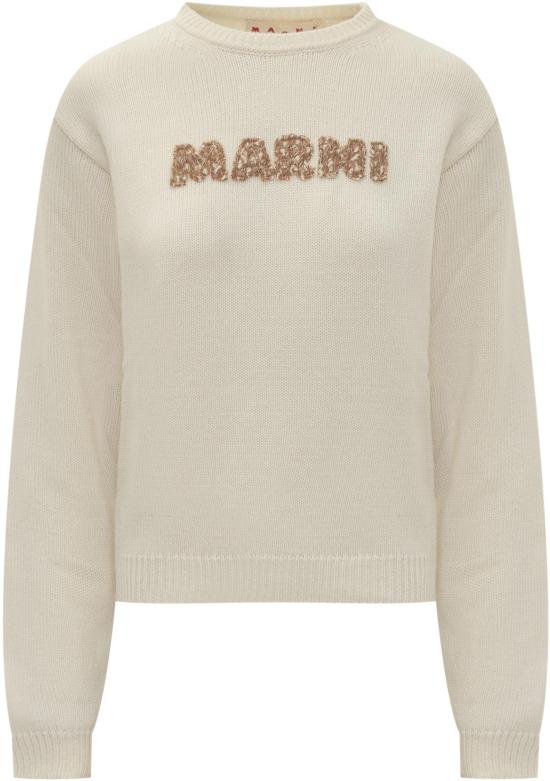 25FW 마르니 스웨터 GCMD0634Q0UFH55200W10 WHITE