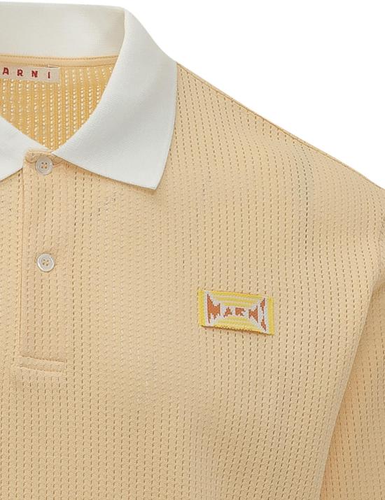 26SS 마르니 폴로 티셔츠 POMU0052QSUTC63700Y16 YELLOW - MARNI