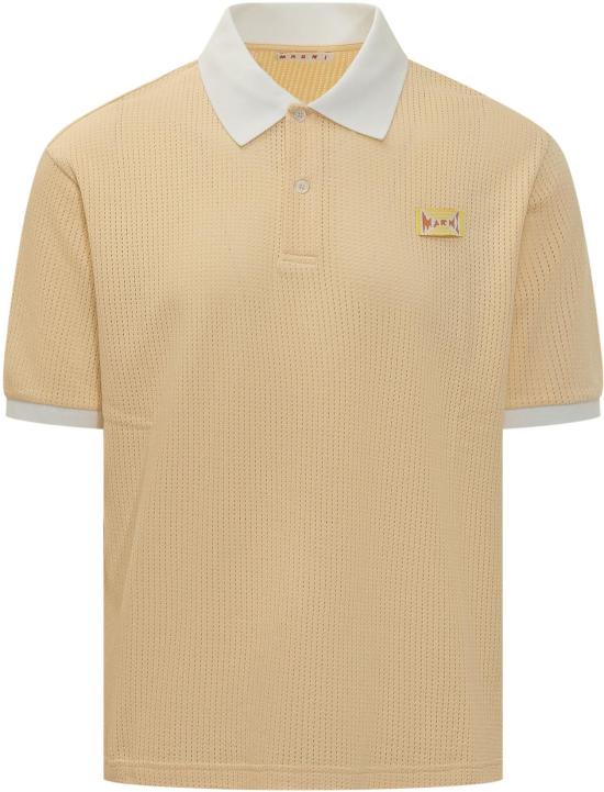 26SS 마르니 폴로 티셔츠 POMU0052QSUTC63700Y16 YELLOW