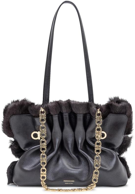 25FW 살바토레 페라가모 숄더백 21A446787848001 BLACK - SALVATORE FERRAGAMO