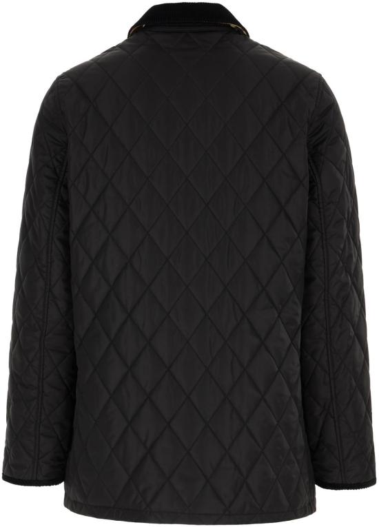 26SS 버버리 퀄티드 나일론 반 자켓 8107463C1900 BLACK - BURBERRY