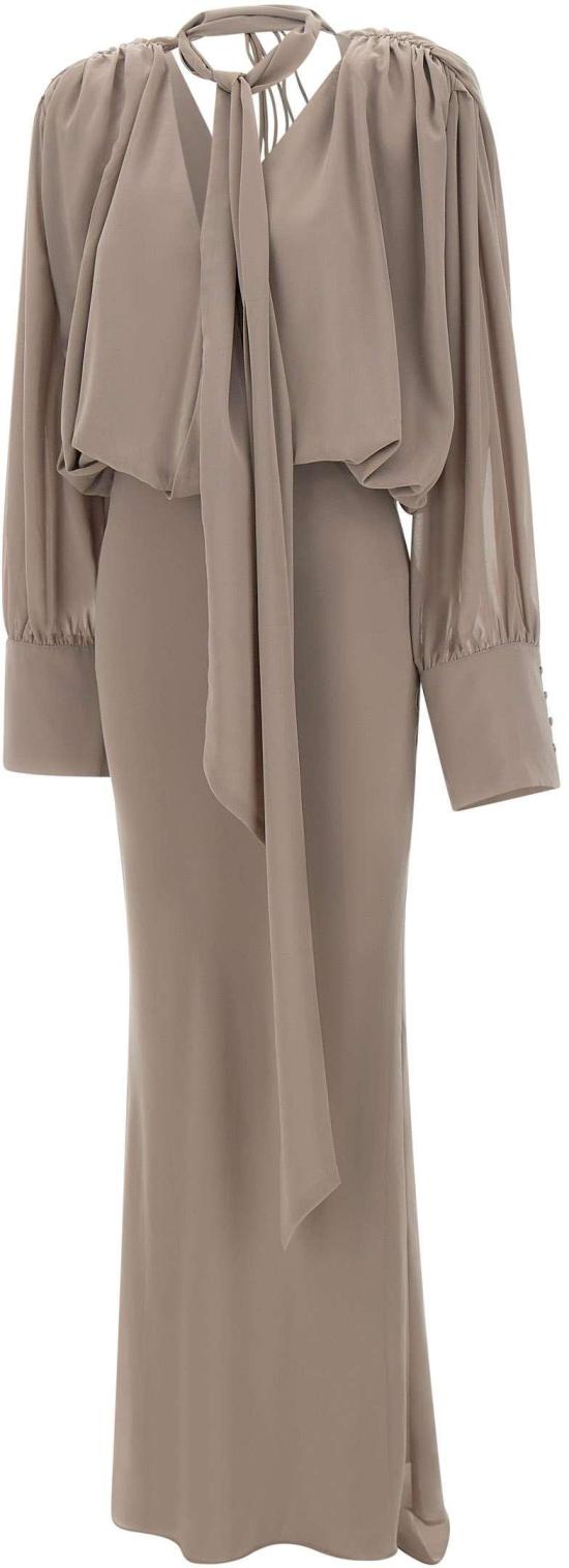 26SS 로테이트 미디 원피스 115520816 BROWN