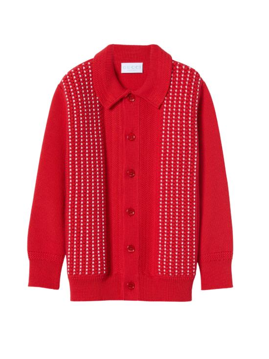 26SS [키즈] 구찌 가디건 851150 XKFD96030 Red