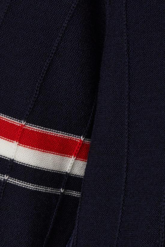  톰브라운 울 릴렉스드 브이넥 암밴드 가디건 MKC519AY1002415 BLUE - THOM BROWNE