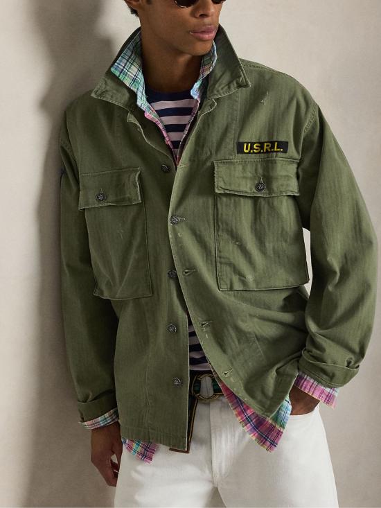 26SS 랄프 로렌 긴팔 셔츠 710P08217 001 Verde - RALPH LAUREN