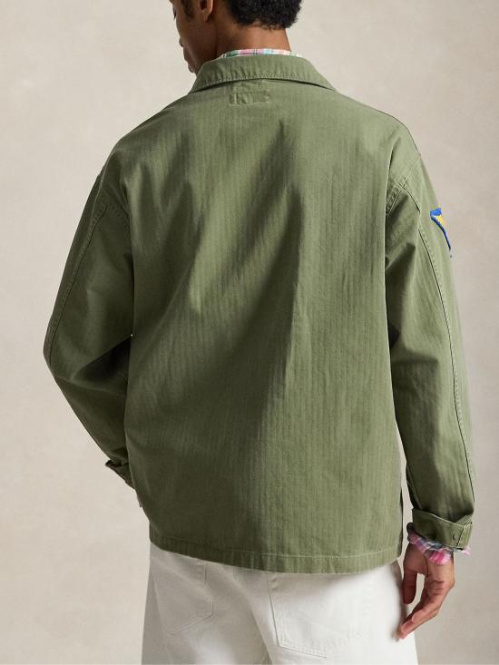 26SS 랄프 로렌 긴팔 셔츠 710P08217 001 Verde - RALPH LAUREN