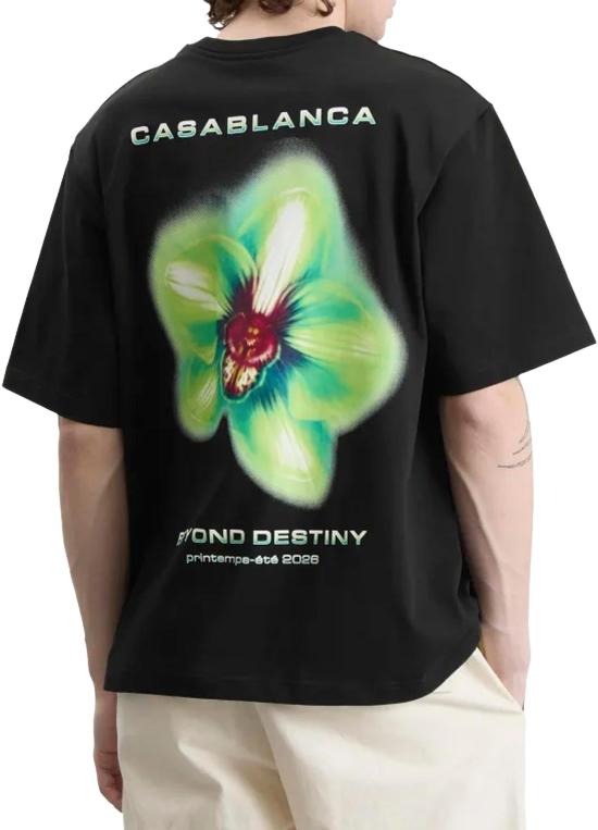 26SS 카사블랑카 탑 MSP26JTS04406 BLACK - CASABLANCA