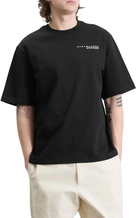 26SS 카사블랑카 탑 MSP26JTS04406 BLACK - CASABLANCA