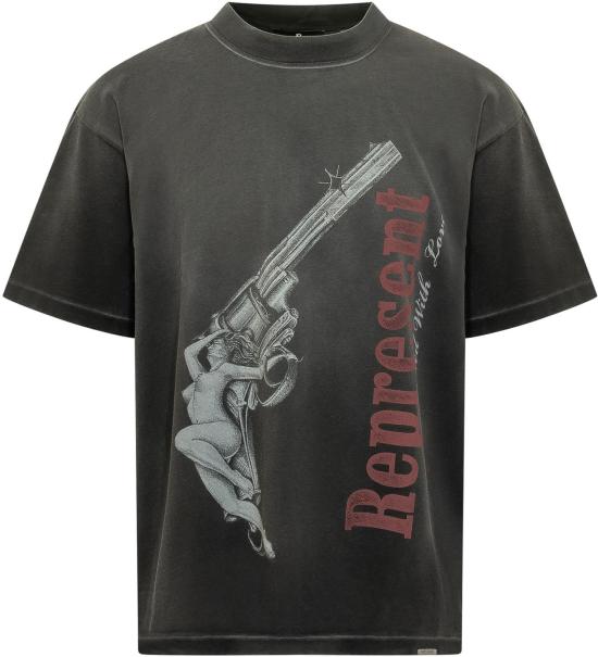 26SS 리프레젠트 반팔 티셔츠 MLM10068204 DONKERGREY