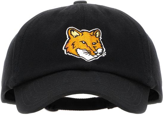 26SS 메종키츠네 폭스 헤드 캡 PM06100WW0096P199 BLACK