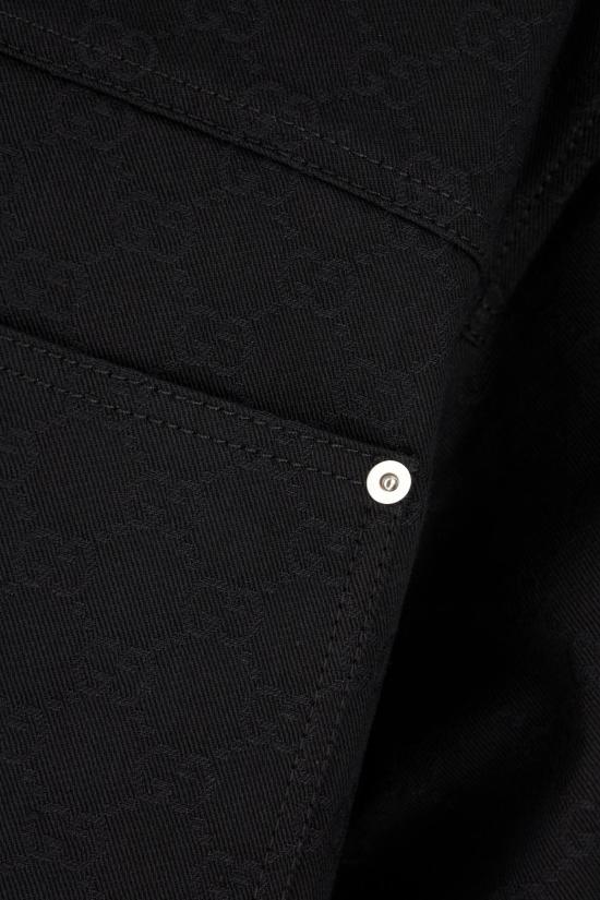 25FW 구찌 코튼 데님 자카드 셔츠 832581XDDCG1000 BLACK - GUCCI