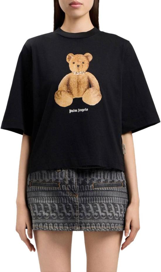 26SS 팜앤젤스 반팔 티셔츠 PWAA079S26JER0061060 BLACK