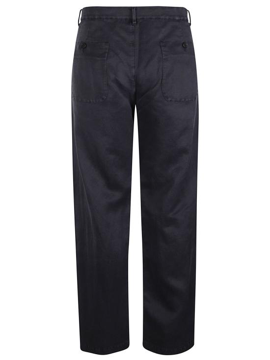 26SS 마시모 오스티 스튜디오 스트레이트 팬츠 20MMPA033A 110502G888 Black - MASSIMO OSTI STUDIO