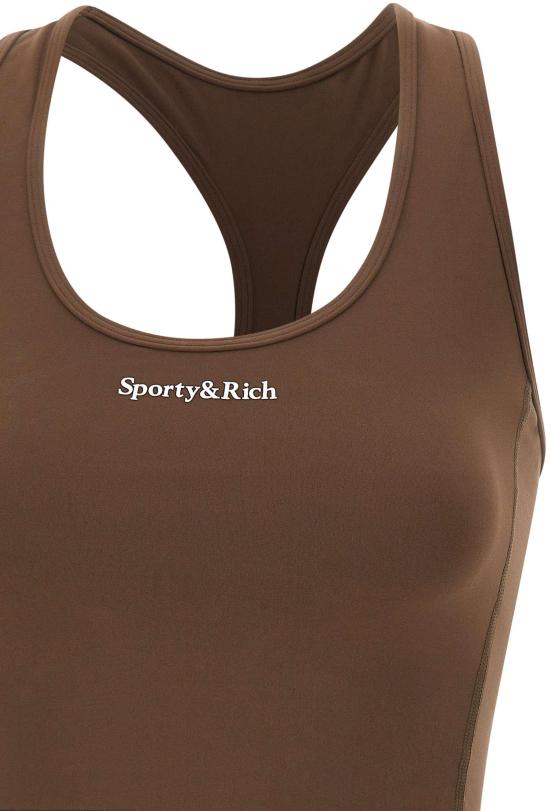 26SS 스포티앤리치 트레이닝 티셔츠 TO02366300BR27TOFFEE BROWN - SPORTY & RICH