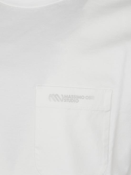 26SS 마시모 오스티 스튜디오 반팔 티셔츠 20MMTS110A 110521G103 White - MASSIMO OSTI STUDIO