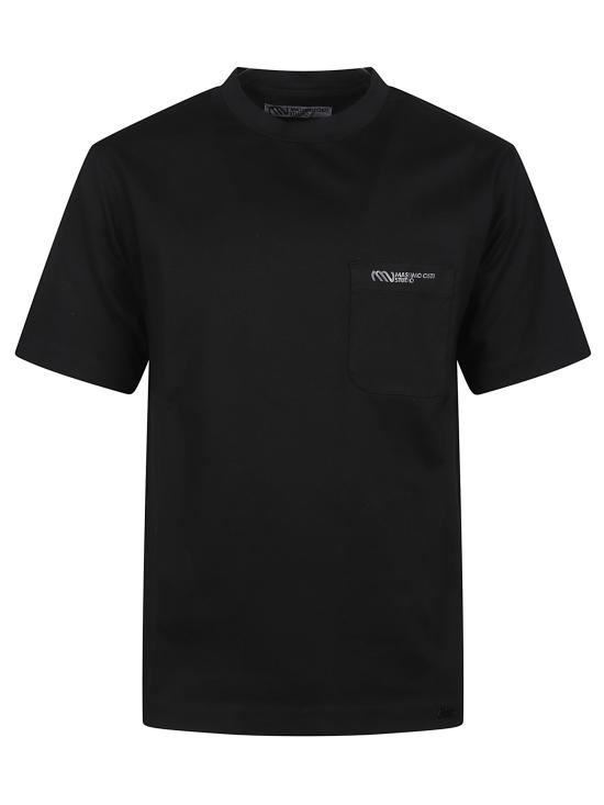 26SS 마시모 오스티 스튜디오 반팔 티셔츠 20MMTS110A 110521G999 Black